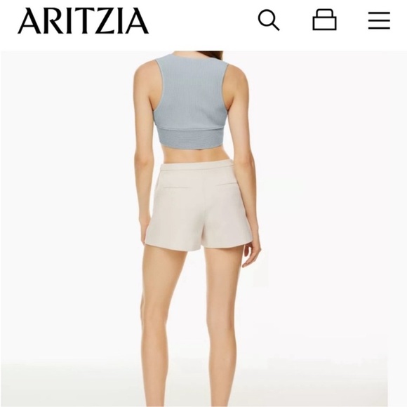 Babaton Carlotta Sculpt Knit Deep V Neck Tank Compressive XS Aqua EUC - Picture 6 of 15